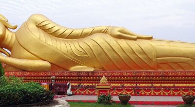 Vientiane Buddha Statue Banner